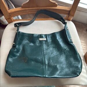 Kate Spade Green Leather Shoulder Bag